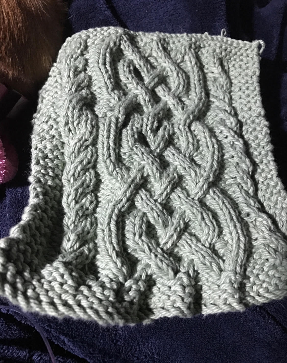 Cable dishcloth